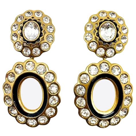 dior earrings diamond|christian Dior dangle earrings.